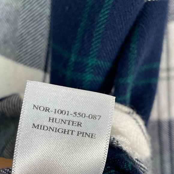 Rails Womens Large Plaid Button Up Shirt Hunter Midnight Pine Flannel Top - Picture 6 of 9